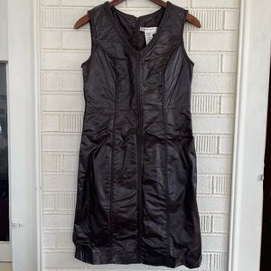 Max Studio brown leather like dress